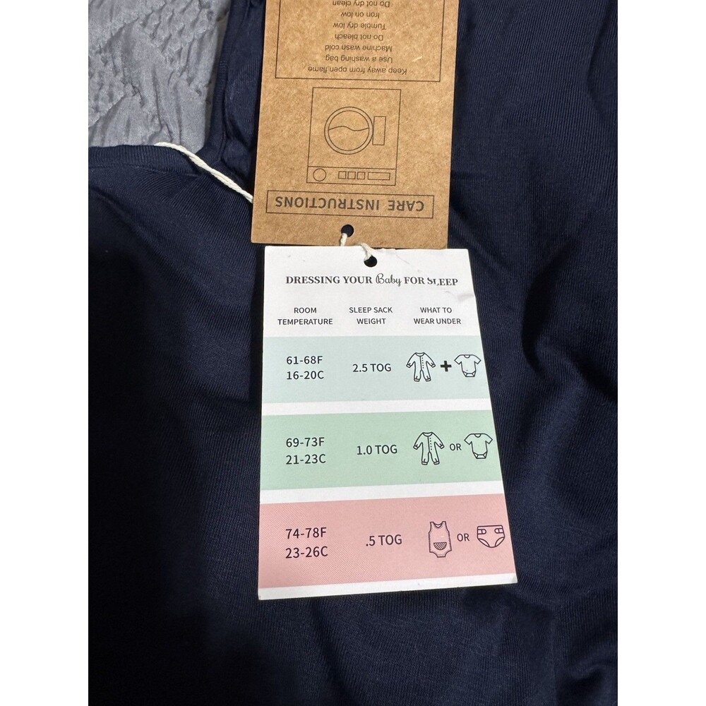 PurComfy Supersoft Bamboo Viscose Sleep Sack, 2.5 TOG 15-24 Mths. Navy NWT - Picture 6 of 8